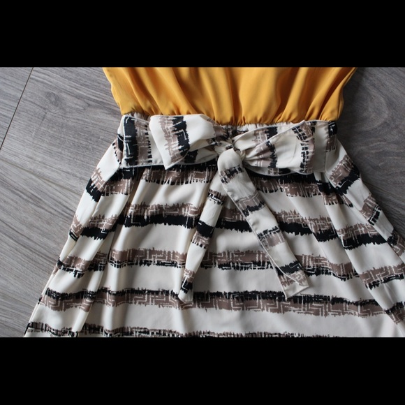 MUSTARD TOP DRESS - Picture 7 of 8